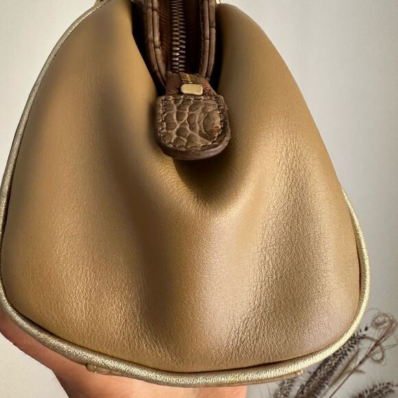 Lovecat Paris Leather Mini Satchel Handbag Croc Charms - Picture 5 of 9